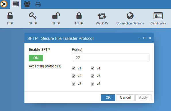 sftp-settings-provide